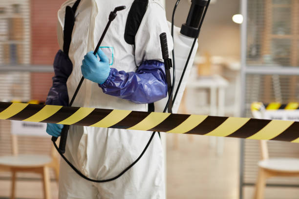 Professional Biohazard Cleanup technician working in Woodstock, VA